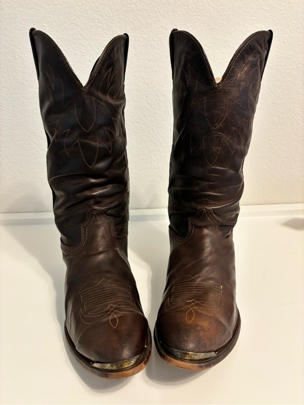 Durango Cowboy Boots Mens Size 13 D Brown Leather Western SW152 Made in USA Farm